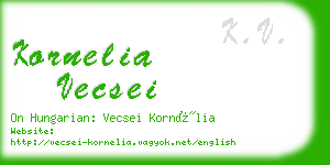 kornelia vecsei business card